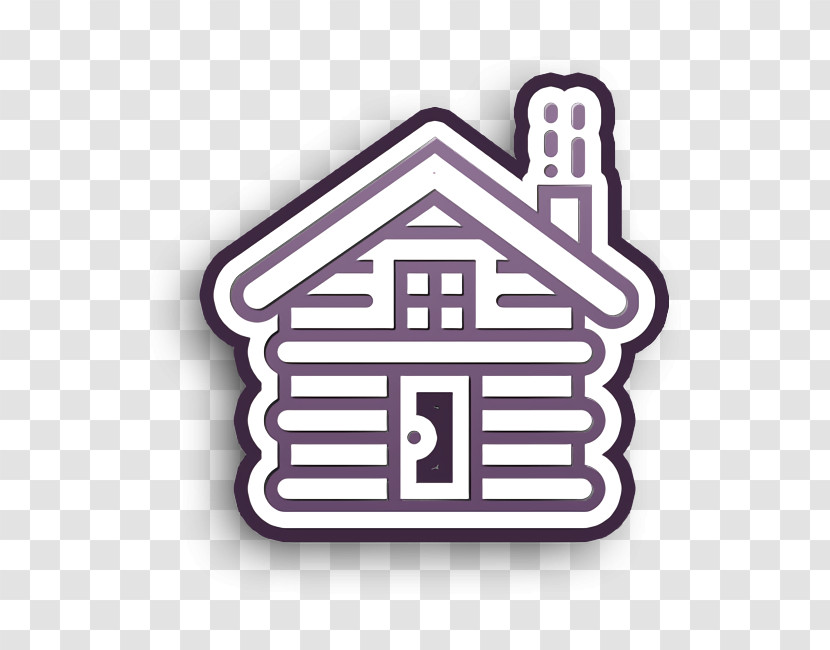 Cabin Icon Outdoor Icon Transparent PNG
