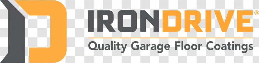 Logo Irondrive Coatings Flooring Design - Orange - Garage Floor Transparent PNG