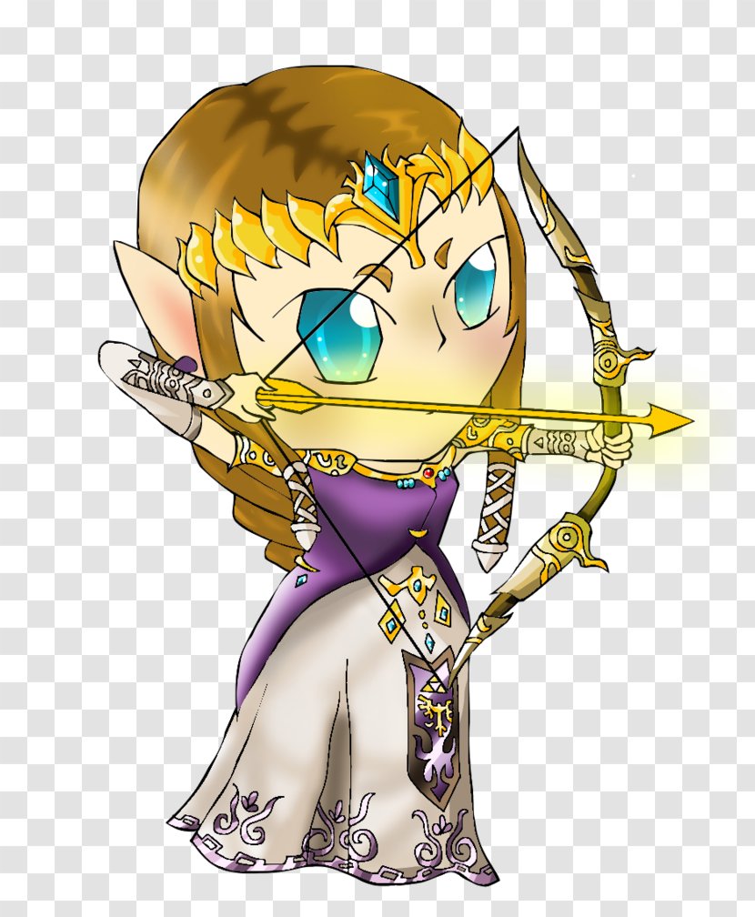 Fairy Cartoon Fiction Figurine - Watercolor - Princess Zelda Transparent PNG