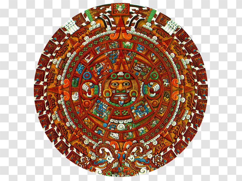 Aztec Calendar Stone Maya Civilization Empire - Tiwanaku Transparent PNG