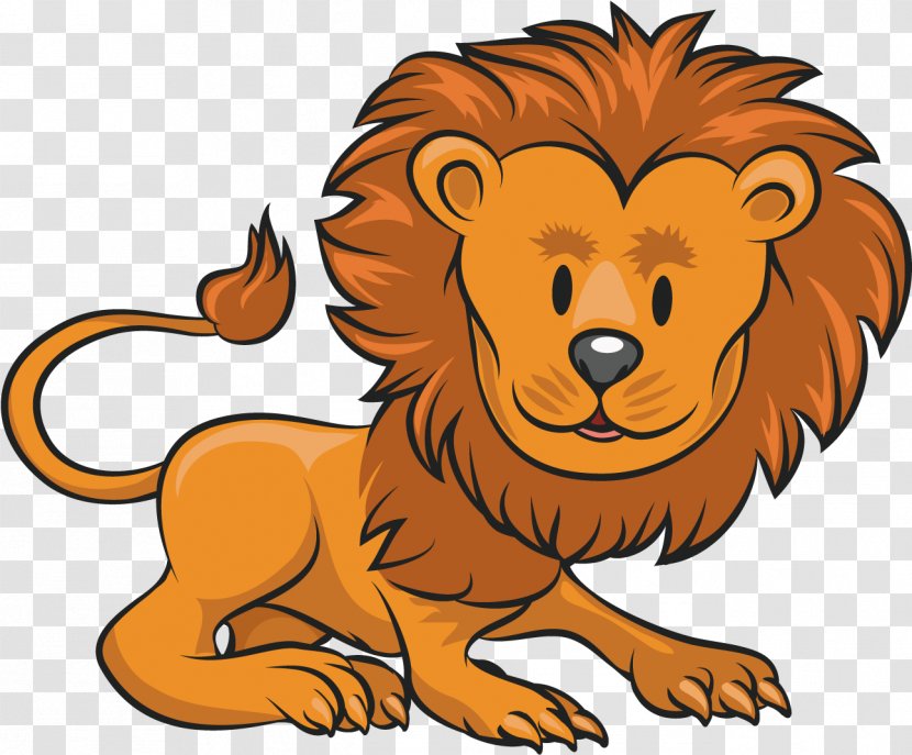 Lion Clip Art Cartoon Image - Animal Figure Transparent PNG