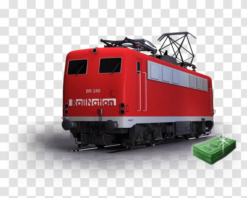 Electric Locomotive Rail Nation Transport - Income - Train Transparent PNG