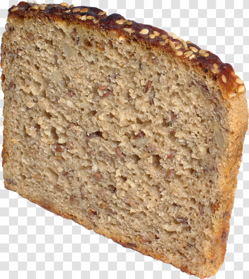 Rye Bread Toast White - Pumpernickel - Image Transparent PNG