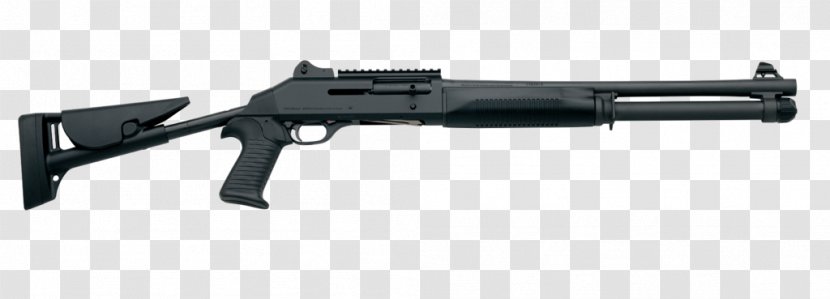 Benelli M4 M3 Armi SpA Carbine Shotgun - Silhouette - Weapon Transparent PNG