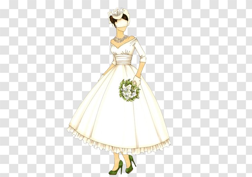 Gown Wedding Dress Bride - Flower - Homens Transparent PNG