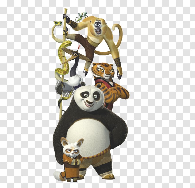 Po Tigress Master Shifu Giant Panda Kung Fu - Secrets Of The Furious Five - Designer Transparent PNG