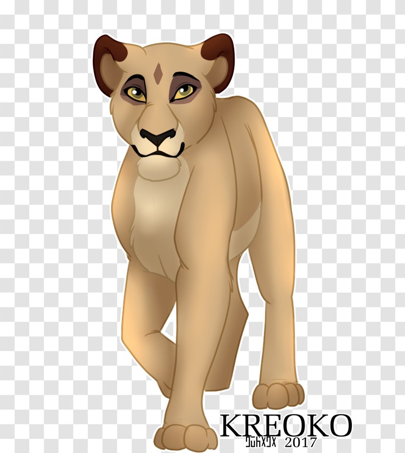 Lion Cat Cartoon Terrestrial Animal - Big Transparent PNG