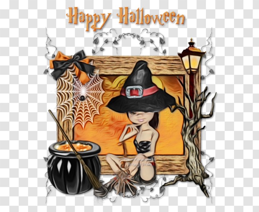 Halloween Witch Hat - Cartoon - Headgear Cauldron Transparent PNG