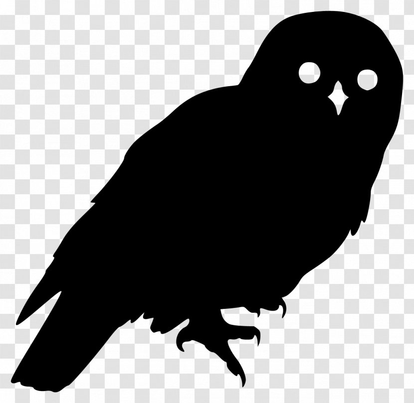 Barred Owl Silhouette Clip Art - Owls Transparent PNG