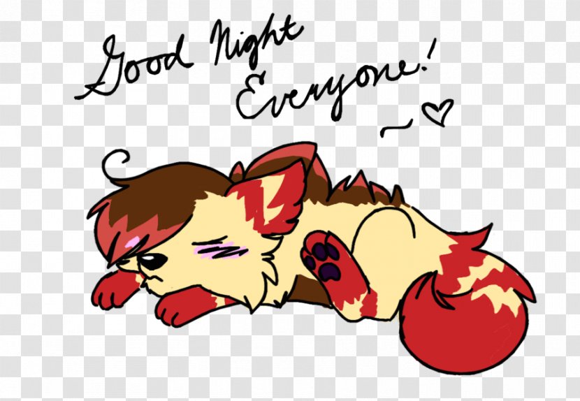 Goodnight Everyone Drawing Art - Heart - Good Night Transparent PNG