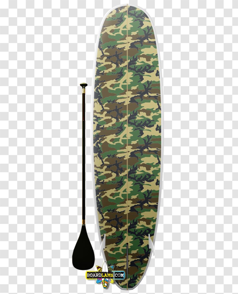 Rice Paper Military Camouflage Surfboard Surfing - Art - Pattern Transparent PNG