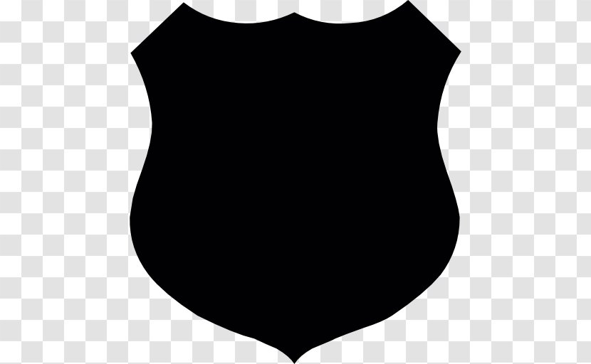 Shape Shield Escutcheon - Black And White - Shapes Transparent PNG