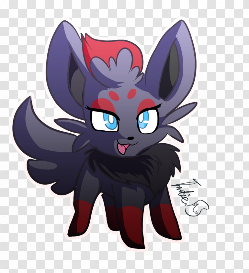 Zorua Pony Drawing Fan Art Pokémon - Vertebrate - Foxtail Transparent PNG