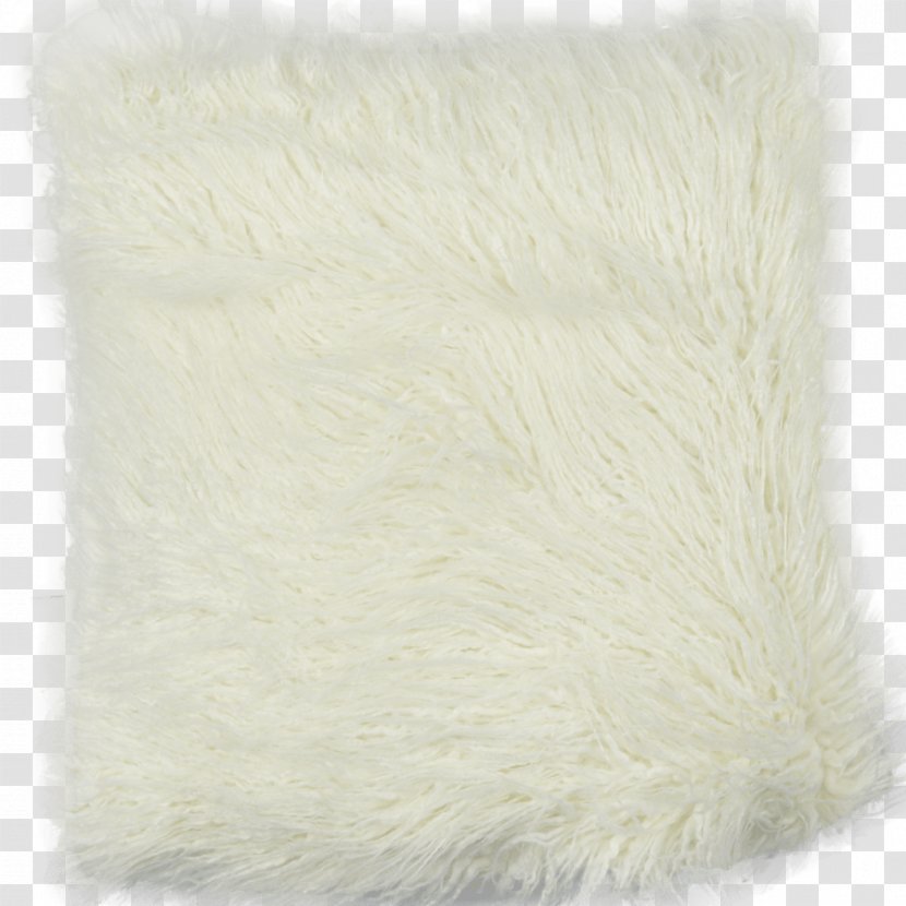 Fur Pillow Cushion Wool - White Transparent PNG
