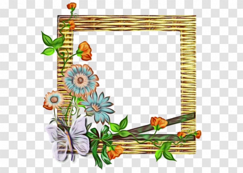 Floral Design Frame - Branch - Wildflower Interior Transparent PNG