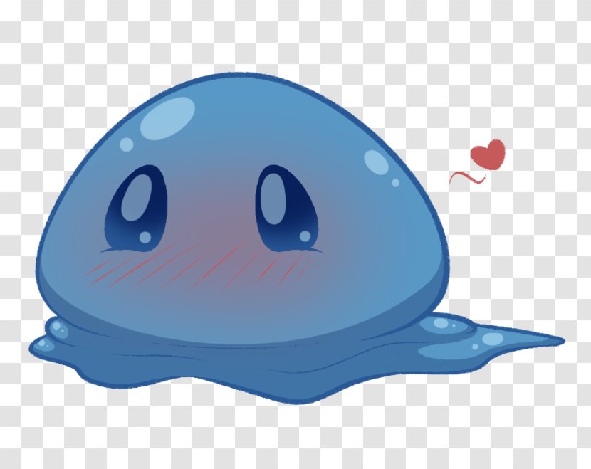 Slime Rancher Puddle Blushing - Cartoon Transparent PNG