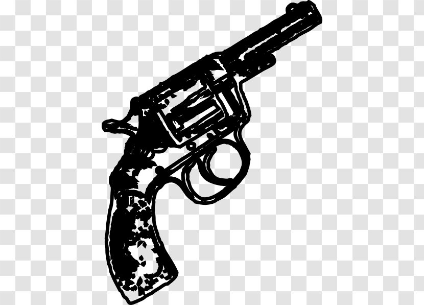 Revolver Clip Art Firearm Image - Weapon - Drawing Transparent PNG