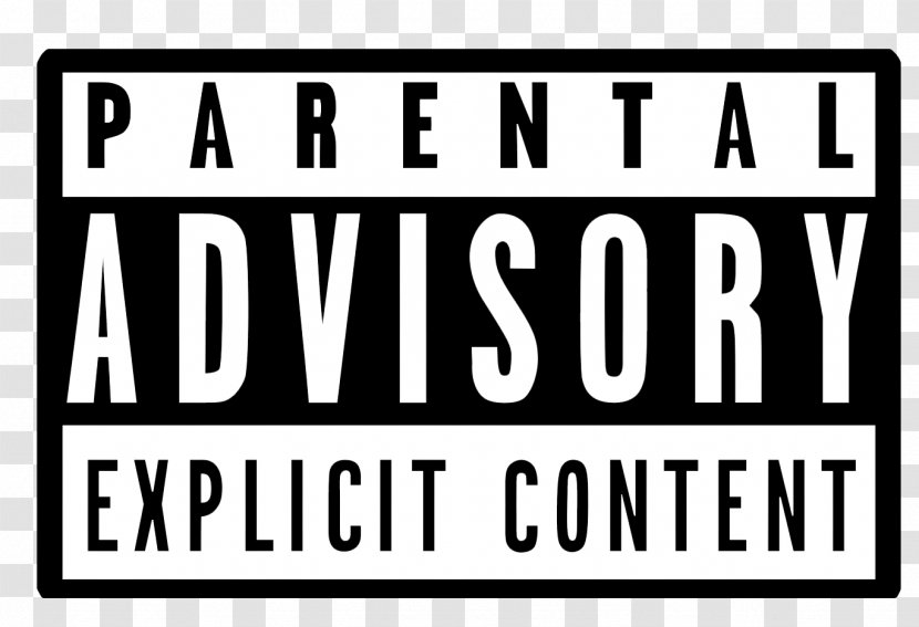 Parental Advisory Logo Sticker Label - Black And White - Transparent Transparent PNG
