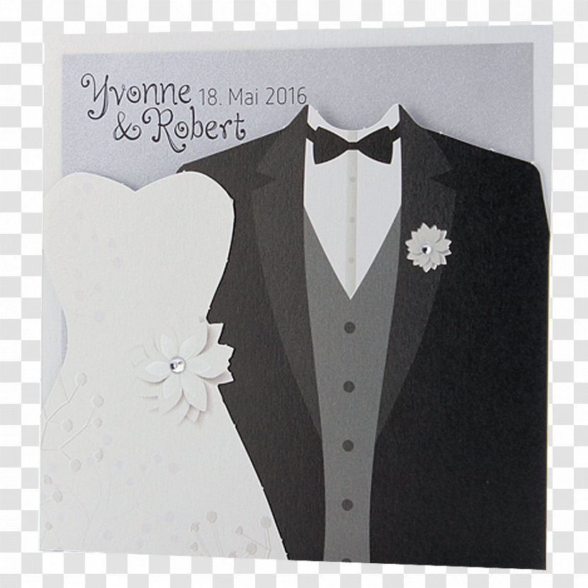 Wedding Newlywed Tuxedo Convite Marriage - Paper Transparent PNG