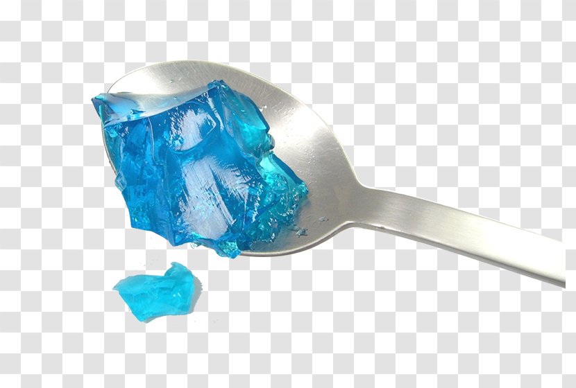 Gelatin Dessert Grass Jelly Spoon Chinese Cuisine - Spoonful Of Blue Transparent PNG
