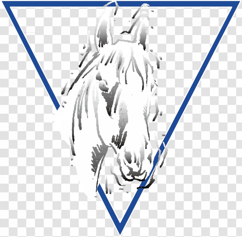 Horse Black And White - Heart - Icon Material Picture Transparent PNG