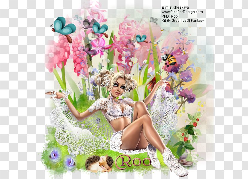 Floral Design Desktop Wallpaper Fairy Petal - Flowering Plant - Enchanted Garden Transparent PNG