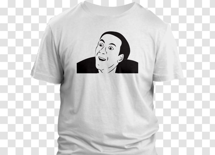 Printed T-shirt Sleeve Crew Neck - Facial Expression Transparent PNG
