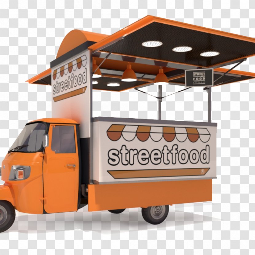 Street Food Piaggio Ape - Gourmet - Blank Truck Wrap Transparent PNG