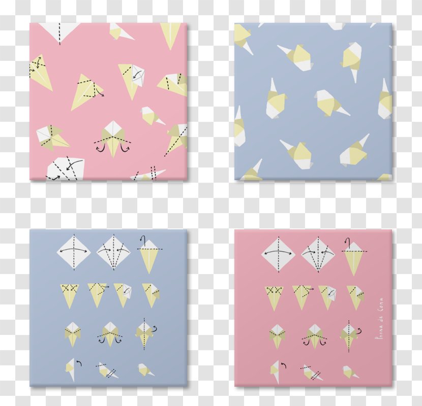 Paper Yellow Purple Lilac Violet - Origami Tag Transparent PNG