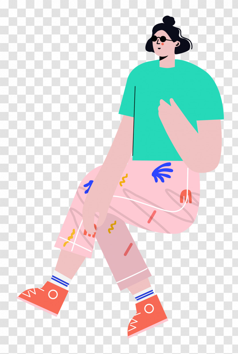 Sitting Chair Sitting Girl Transparent PNG