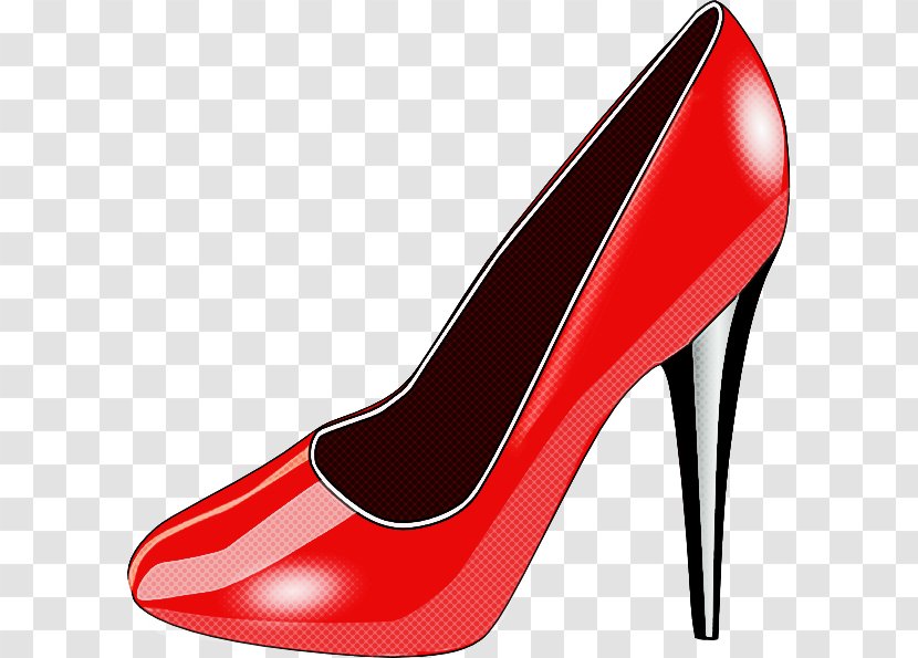 Footwear High Heels Red Basic Pump Shoe - Carmine Court Transparent PNG