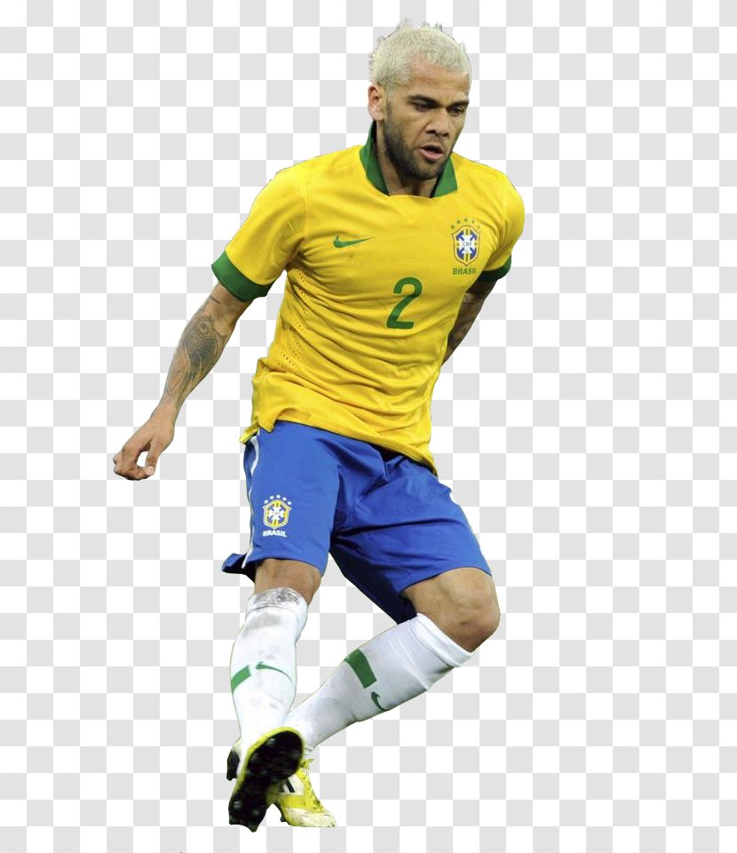 Dani Alves Brazil National Football Team Player - T Shirt Transparent PNG