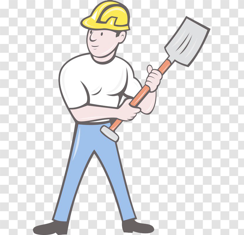 Construction Worker Royalty-free Clip Art - Laborer - The Man With Shovel Transparent PNG