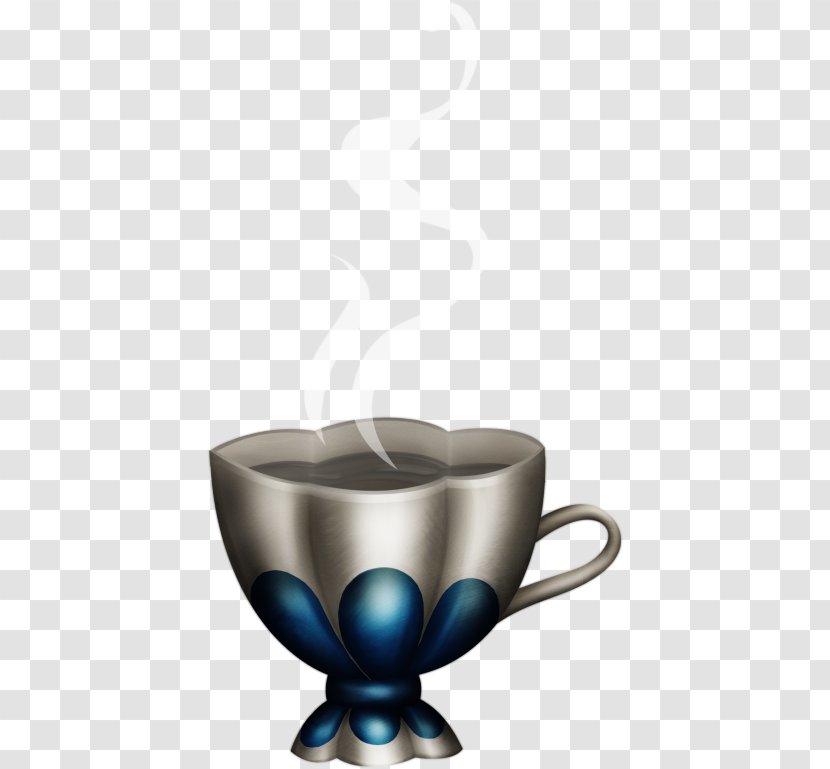 Coffee Cup Teacup - Drinkware - European Blue Vintage Transparent PNG