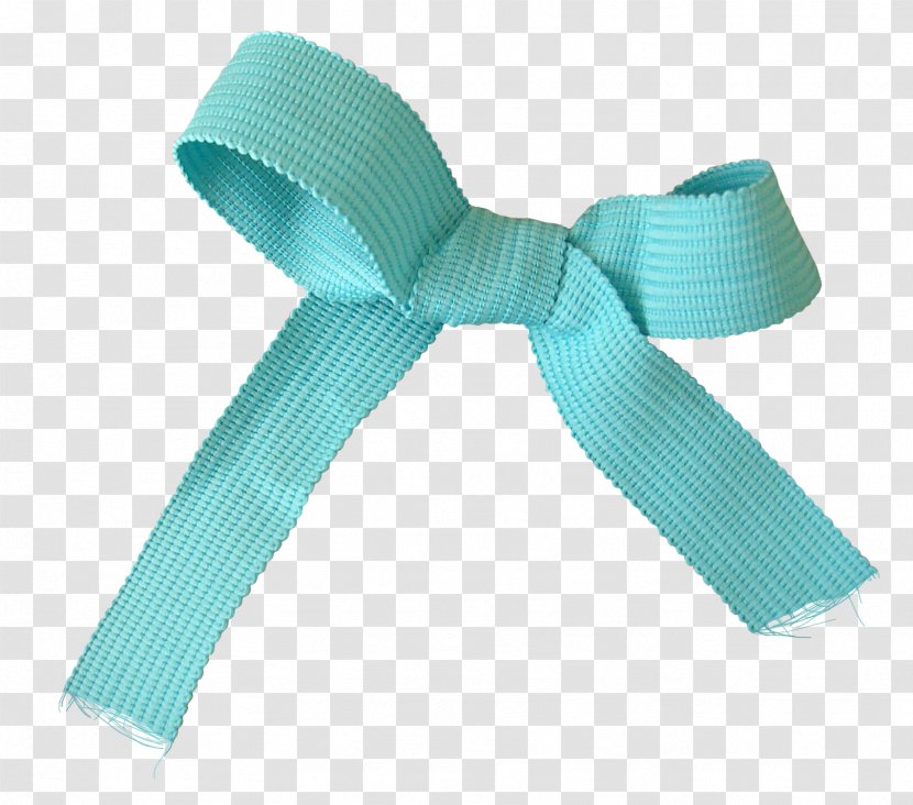 Blue Ribbon - Turquoise - Creative Transparent PNG