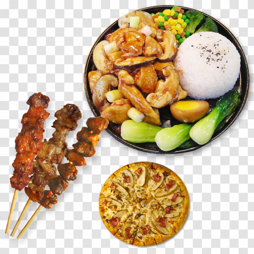 Teppanyaki Hainanese Chicken Rice Japanese Curry Beefsteak - Grilled Food - Covered With And Pizza Transparent PNG