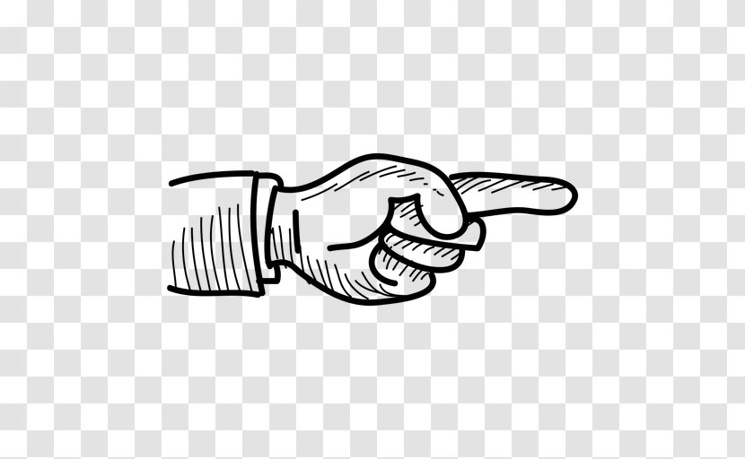 Thumb Index Finger Pointing - Vexel - Hand Transparent PNG