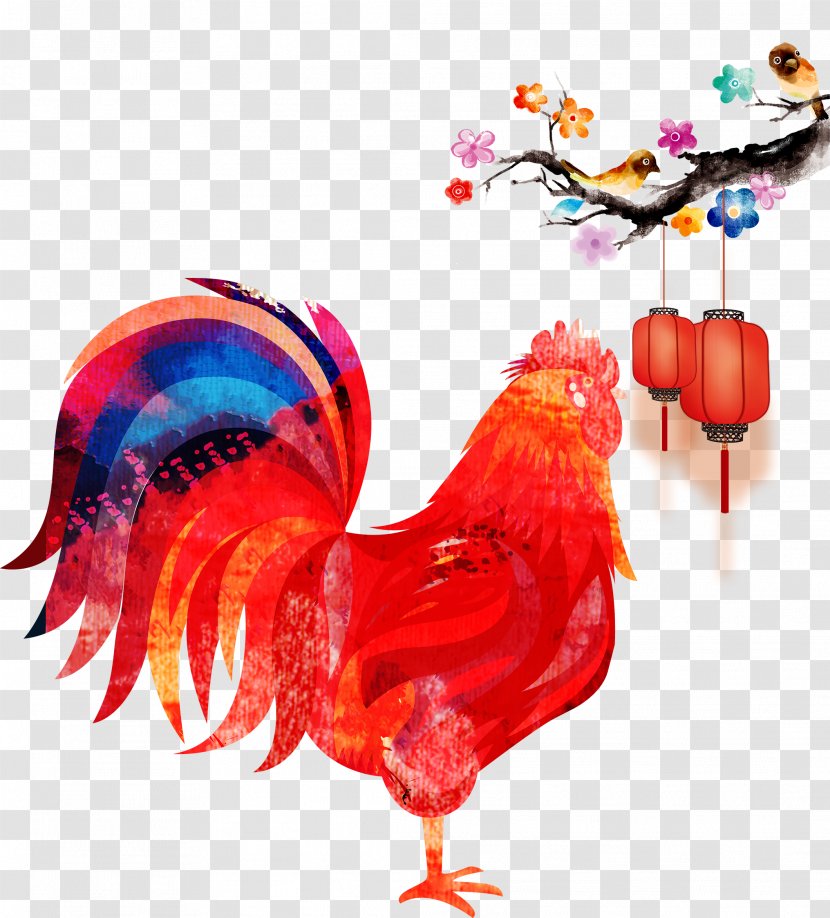 Chinese New Year Zodiac Oudejaarsdag Van De Maankalender Bainian - Big Cock Color Transparent PNG