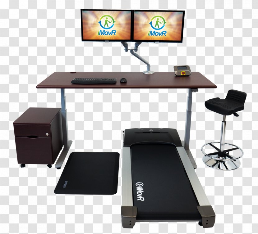Treadmill Desk Standing Computer - Tech Transparent PNG