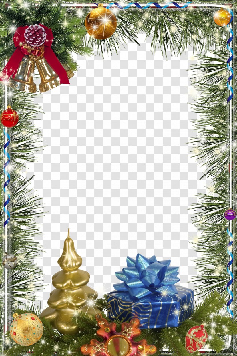 Christmas Picture Frame - Decor - Graphic Design Image Transparent PNG