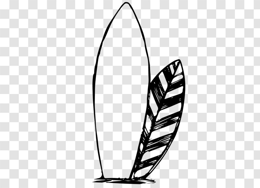 School Line Art - Surfing Equipment - Vascular Plant Transparent PNG