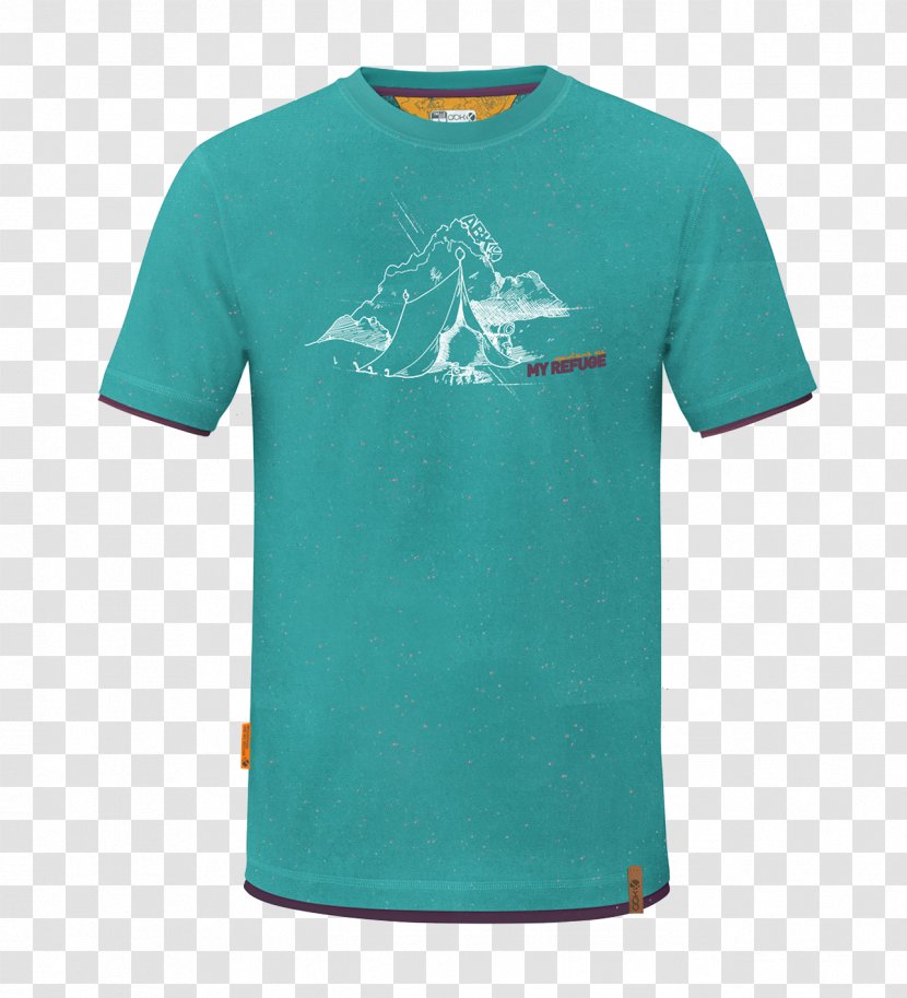 T-shirt Clothing Casual Attire Sleeve - Teal Transparent PNG
