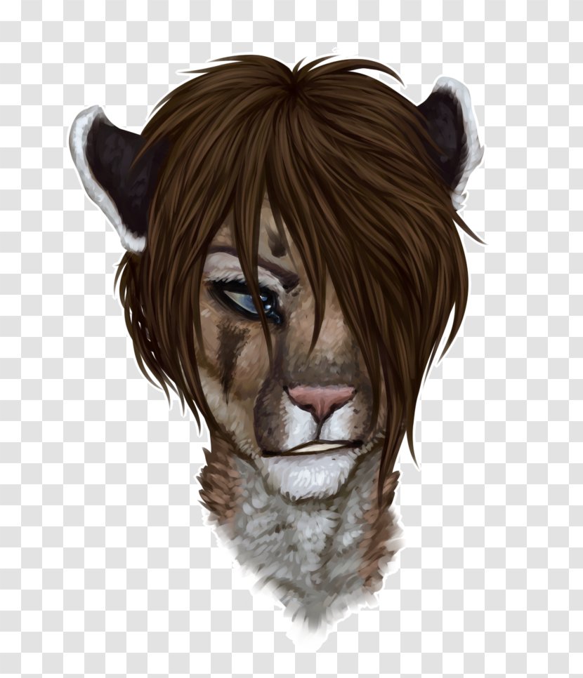 Lion Tiger Whiskers Ear Awake And Alive - Flower Transparent PNG