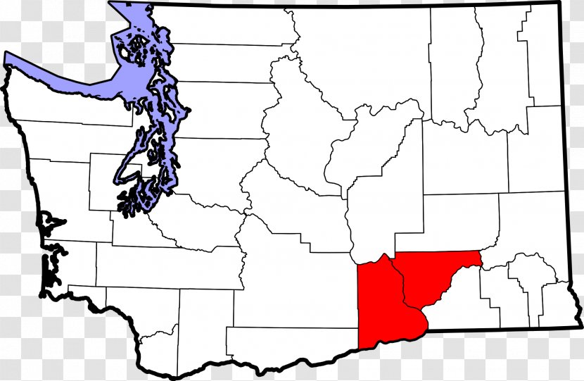 King County, Washington Spokane Valley Clark County Ferry Clallam - Line Art - Map Transparent PNG