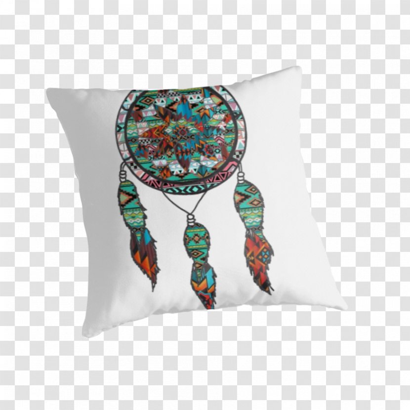 Throw Pillows Cushion Turquoise Teal - Dreamcatcher Transparent PNG