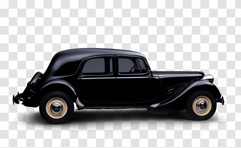 Antique Car Citroën Traction Avant Vintage - Automotive Design Transparent PNG