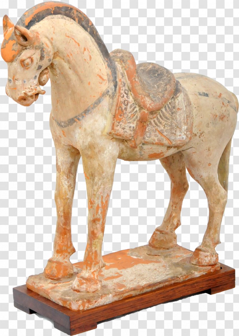Tang Dynasty Stallion Sculpture Renaissance Mustang - Art - Pottery Transparent PNG