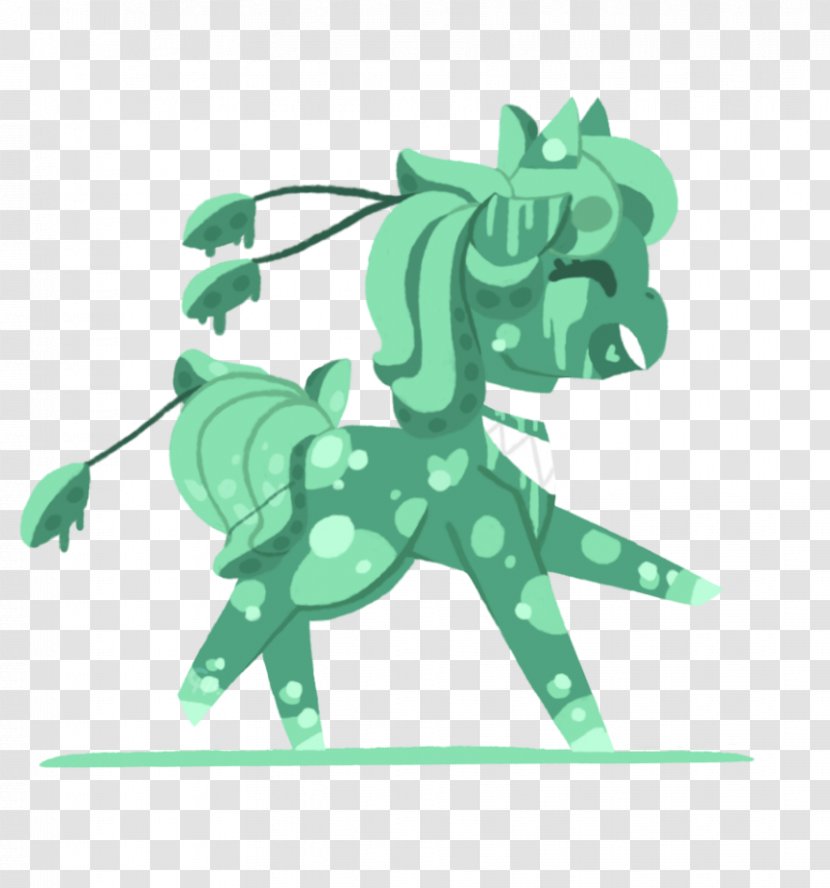 Horse Illustration Cartoon Animal Tree - Green Transparent PNG