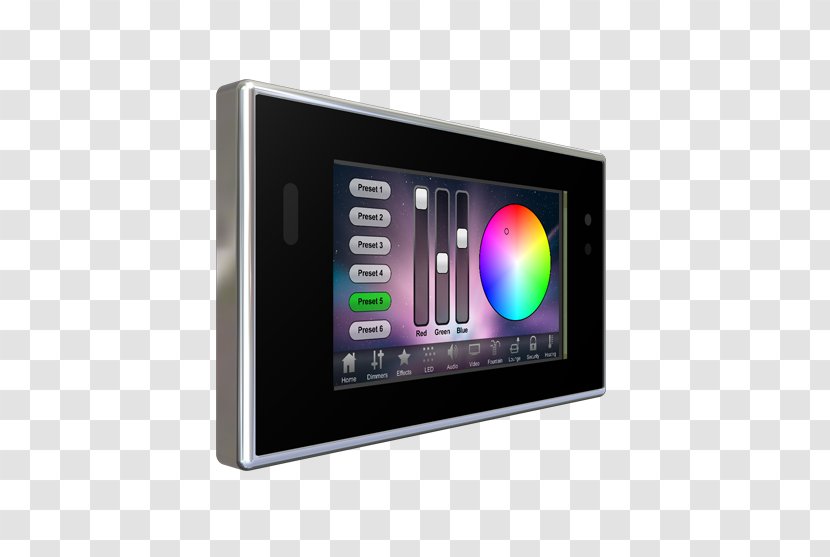Lighting Light-emitting Diode Touchscreen DMX512 Display Device - Electronics - Castle Lite Transparent PNG
