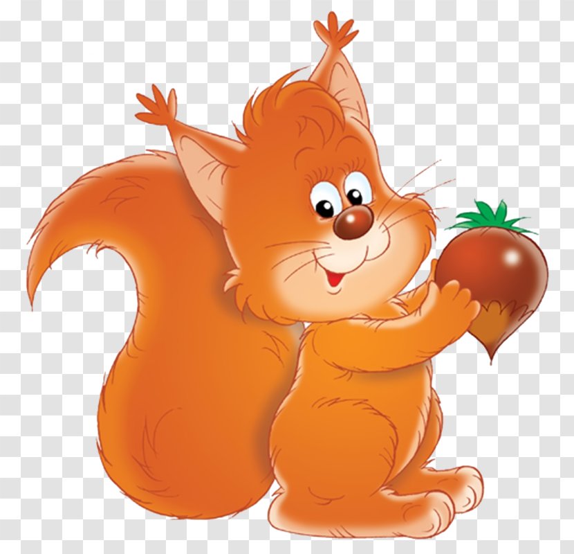 Drawing Tree Squirrels Acorn Nucule Animaatio - Painting - Cartoon Hero Transparent PNG